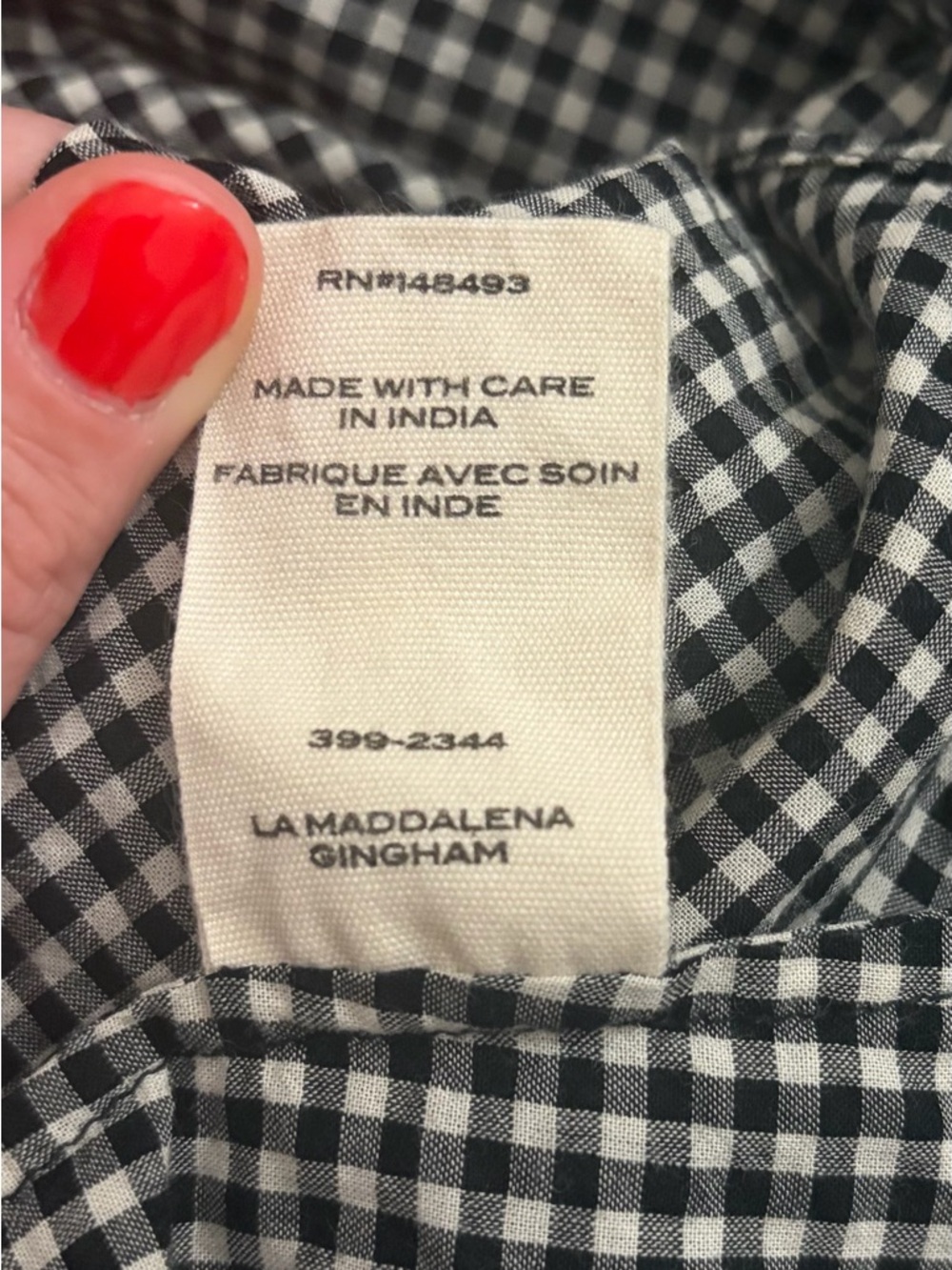 DÔEN Emmaretta Gingham Dress - Picture 7 of 7